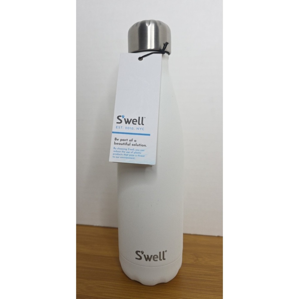 S'well Stainless Steel Water Bottle 17 Oz - Triple Layered Vacuum Insulated New